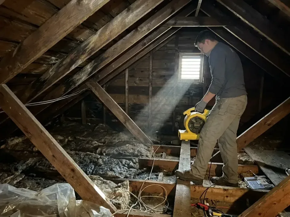 attic-water-damage-drying-proc-007 — frequently asked questions, Emergency Water Extraction & 24/7 Flood Response in La Quin…